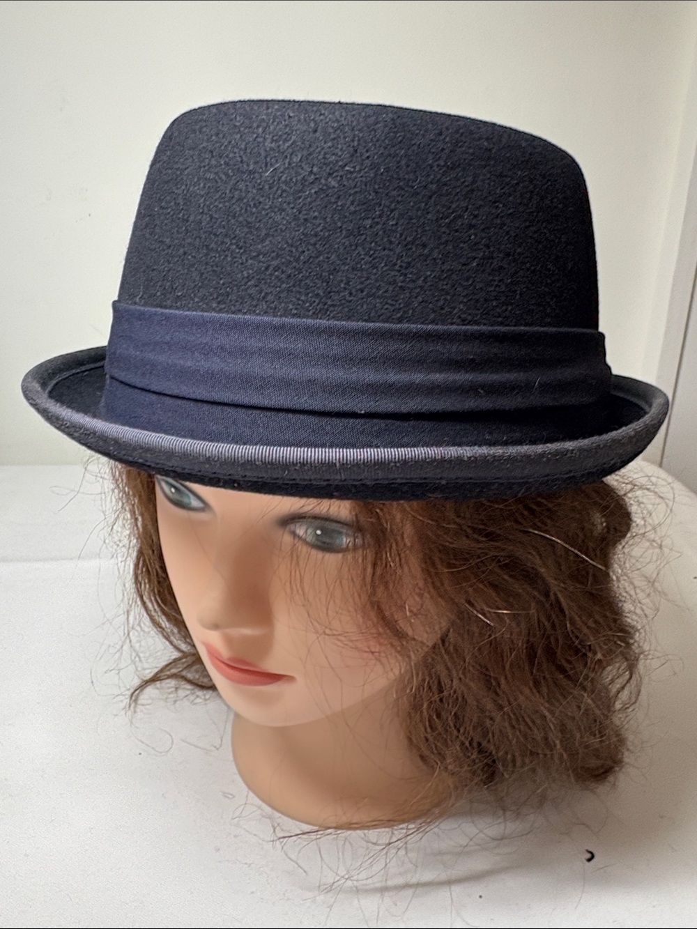 rag & bone Navy Blue Wool Fedora Size M